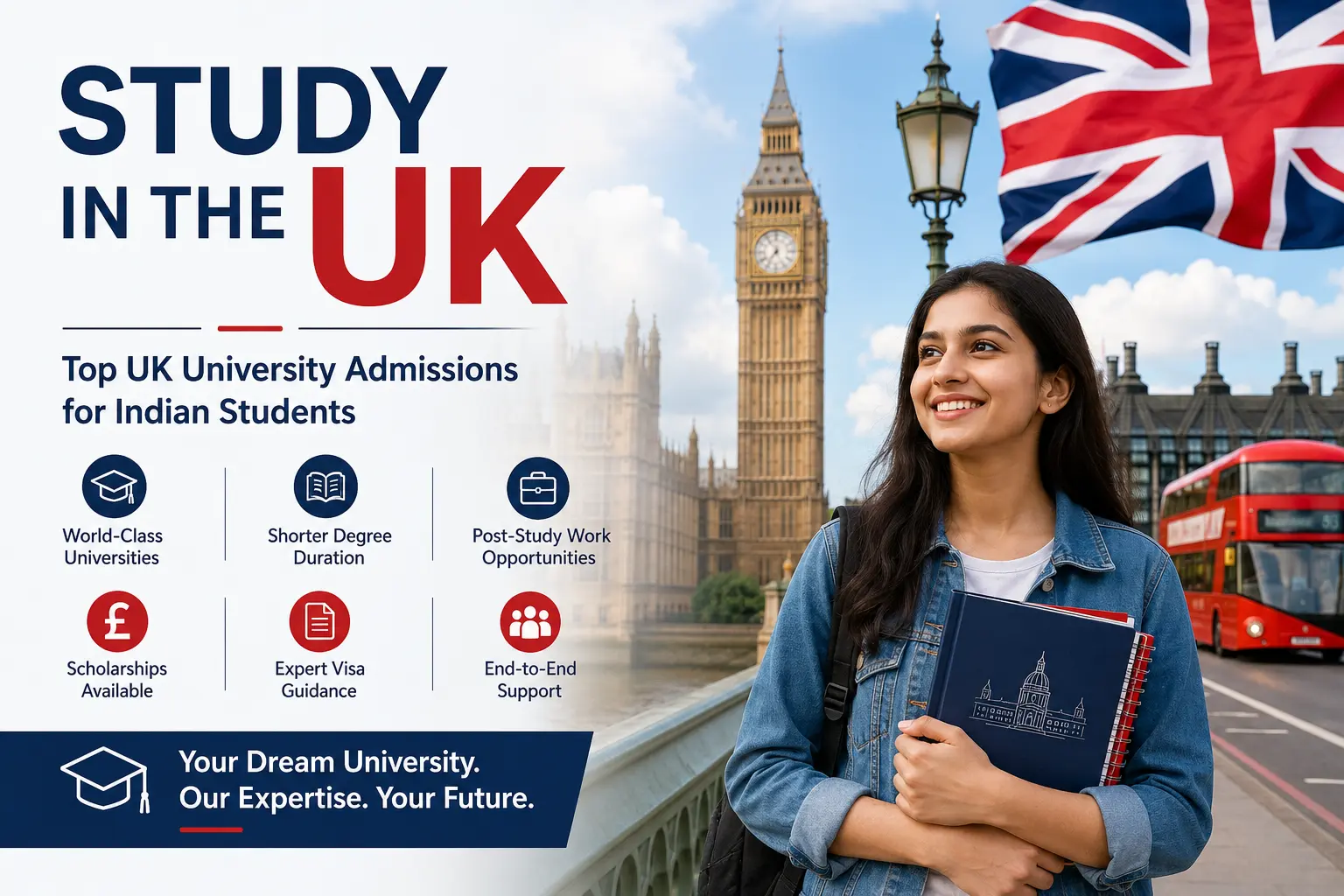 Study in UK university campus London for Indian students