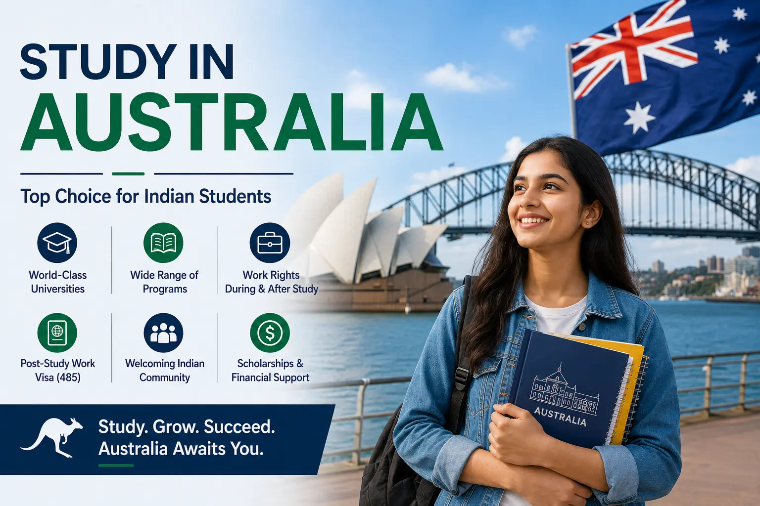 Study in Australia university campus for Indian students